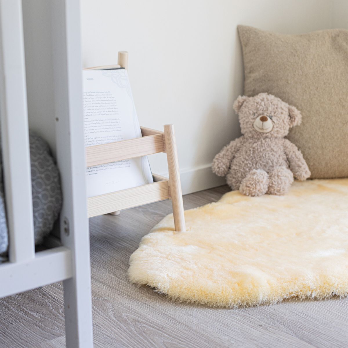 Lammeskind til børn & babyer | Perfekt til barnevognen 95 cm Creme Creme