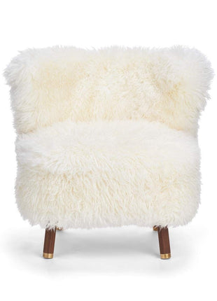 Emil lænestol | Langhåret Hvid