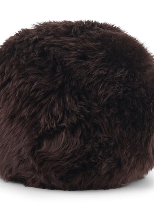 Angelite Pude | Lammeskind | Langhåret | New Zealand | Ø30 | Ø25 | Ø35 Chokolade