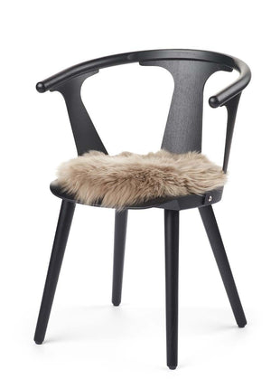 Sædehynde | Lammeskind | Langhåret | D38 cm Lysebrun