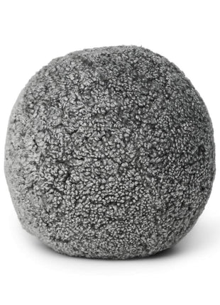 Lammeskindspude | Angelite | Korthåret | D25 cm | D30 cm | D35 cm Grå