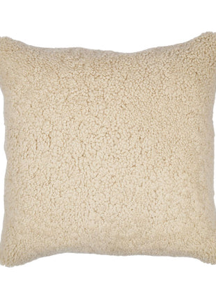 Lammeskindspude | Korthåret | New Zealand | 50x50 cm Beige