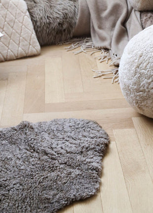 Lammeskind premium | Korthåret | New Zealand | 115x60 cm Koksgrå