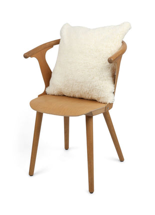 Lammeskindspude | Korthåret | New Zealand | 50x50 cm Hvid