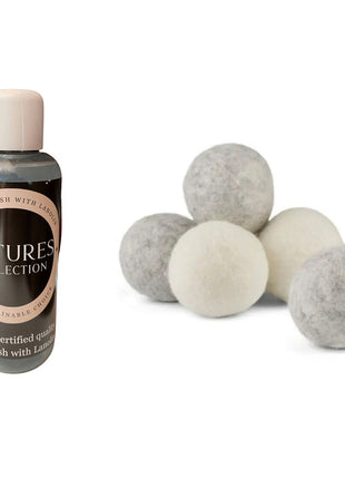 Plejeprodukt til lammeskind og læder + 6 tørrebolde