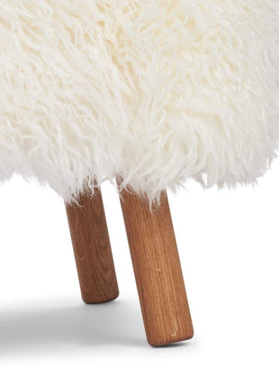 Emil lænestol | Langhåret Hvid