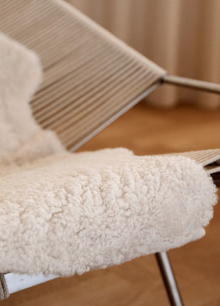 Lammeskind premium | Korthåret | New Zealand | 90x60 cm Koksgrå