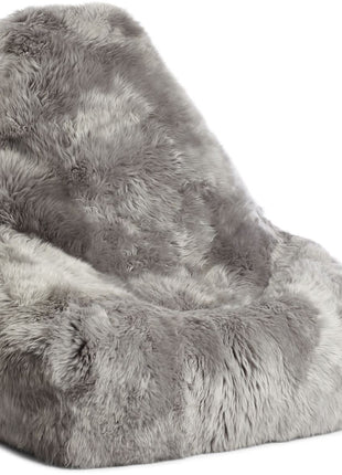 Sækkestol | Lammeskind | Langhåret | 100x100x80 cm