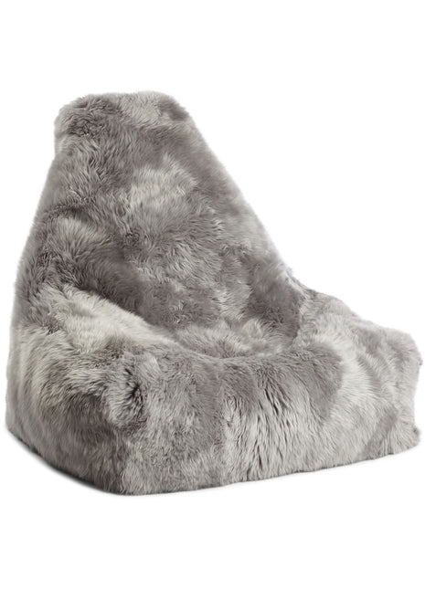 Sækkestol | Lammeskind | Langhåret | 100x100x80 cm