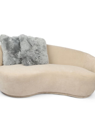 Lammeskindspude | Langhåret | Uden fyld | 50,5x50,5 cm Lysegrå