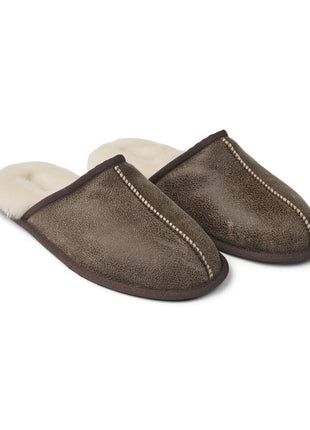 Herre Hjemmesko Rustik Brun Nappa