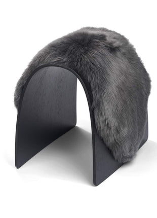 Betræk til skammel | Langhåret Mørkegrå