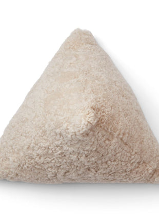 Lammeskindspude | Hematite | Korthåret | 35x35x35 cm Beige