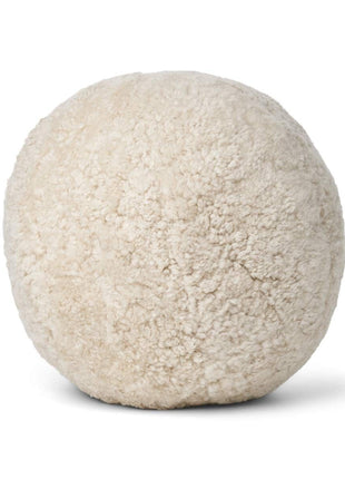 Lammeskindspude | Angelite | Korthåret | D25 cm | D30 cm | D35 cm Beige