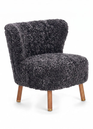 Emil Lounge Chair | Korthåret Antracitgrå
