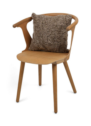 Lammeskindspude | Korthåret | New Zealand | 40x40 cm Lysebrun