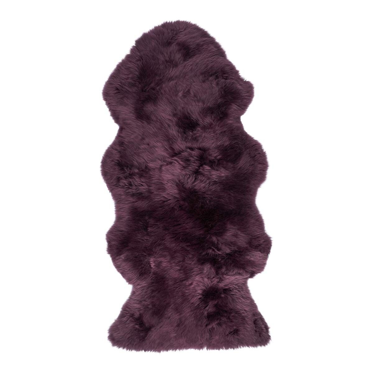 Lammeskind | Langhåret | New Zealand | 135x60 cm Aubergine