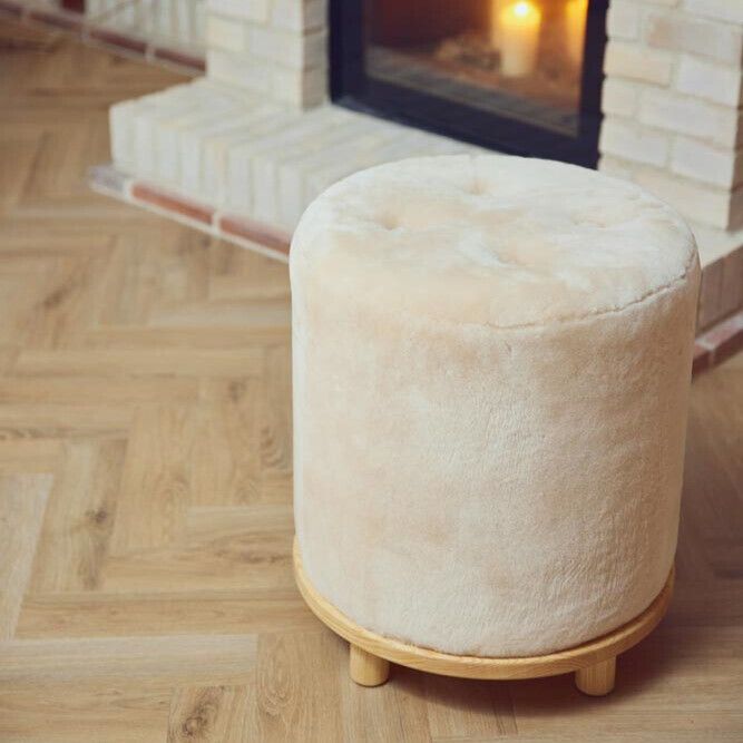 Simoin Puf | Moccasin Kastanje 