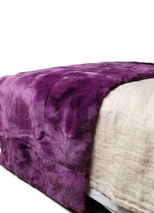 Premium sengeløber | Rex kanin | 238x55 cm Lilla