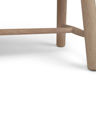 Bænk | Koskind | 140x35x45 cm Brun/Hvid