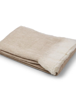 Uldtæppe | Mohair | 130x170 cm Lys Beige