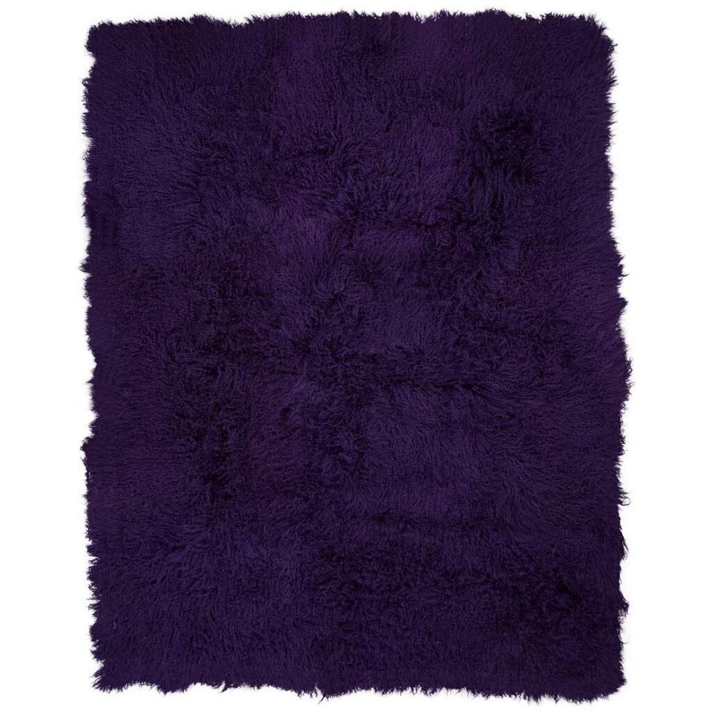 Lammeskindsplaid | Krøllet | Tibet | 140x180 cm Lilla