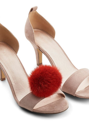 Sko Pom Pom Clip Mørk Orange