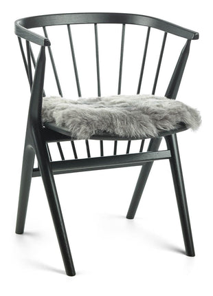 Sædehynde | Islandsk Lammeskind | Korthåret | 40x40 cm Grå