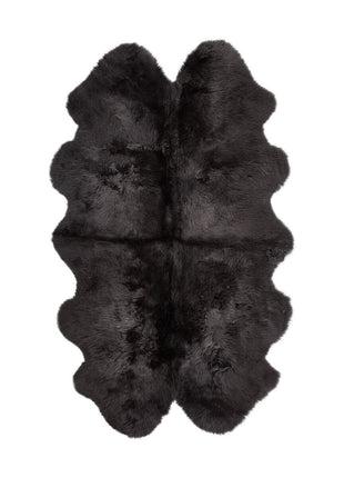 Gulvtæppe | Langhåret | New Zealand | 180x110 cm Mørkegrå