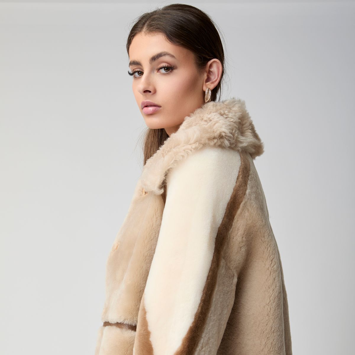 Anika jakke Beige/Brun