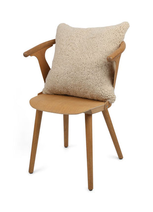Lammeskindspude | Korthåret | New Zealand | 50x50 cm Beige