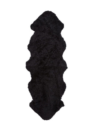 Dobbelt lammeskind premium | Korthåret | New Zealand | 180x60 cm Sort