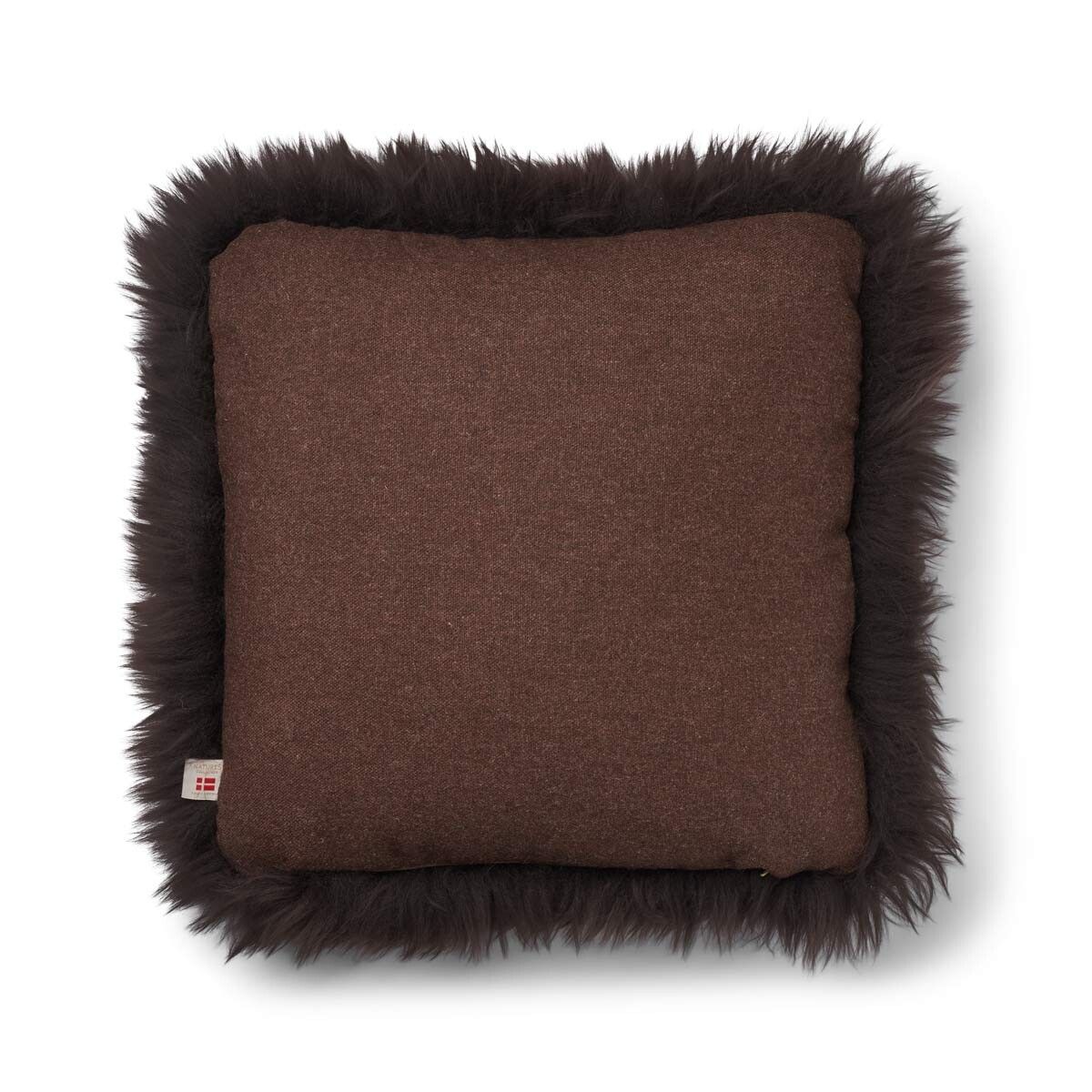 Classic Collection | Uldpude | Langhåret | 52x52 cm | 34x52 cm Brun/Chokolade