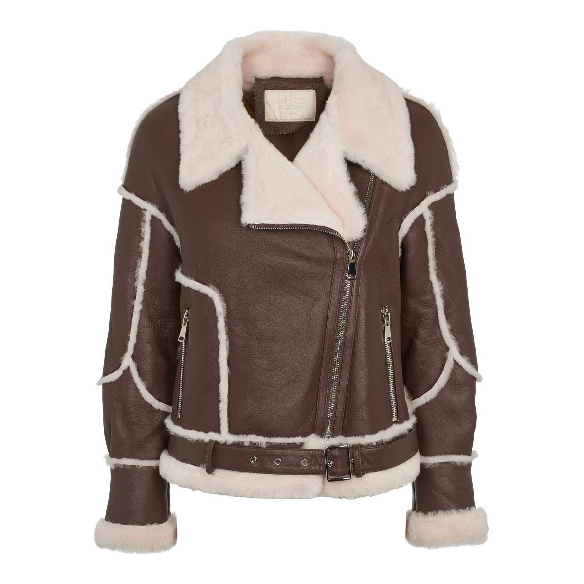 Nicole-jakke Choko/Beige