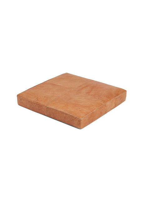 Sædehynde m/fyld | Kalvelæder | 50x50 cm