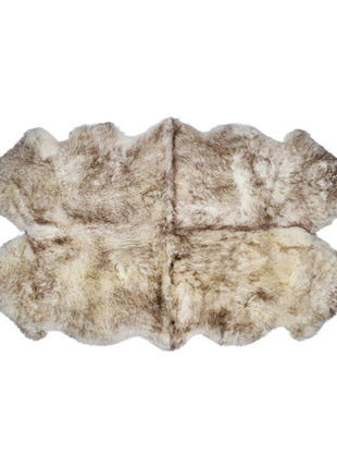 Merino Lammeskindstæppe | Langhåret | 170x110 cm Spottet