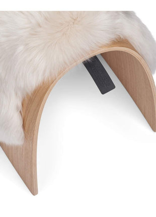 Betræk til skammel | Langhåret Beige