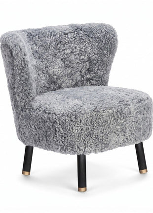 Emil Lounge Chair | Korthåret Lysegrå