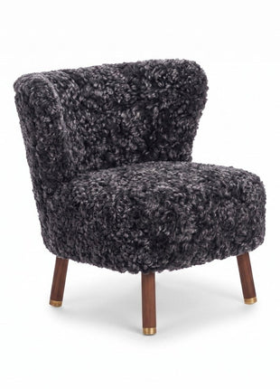 Emil Lounge Chair | Korthåret Antracitgrå