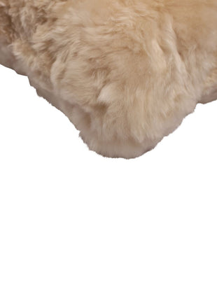 Alpaka Pude | Alpaka Uld | Korthåret | Dobbeltsidet Beige