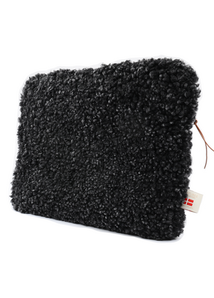 Computer Sleeve ⎮ Lammeskind ⎮ 36 cm x 28 cm Koksgrå