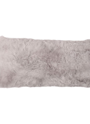 Alpaka Pude | Alpaka Uld | Korthåret | Dobbeltsidet Lysegrå