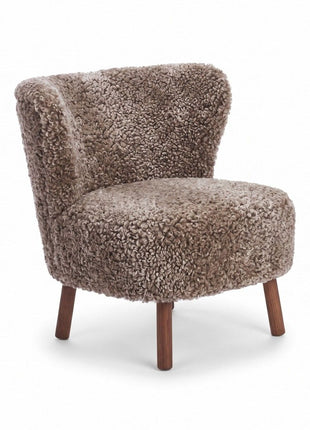 Emil Lounge Chair | Korthåret Cappuccino