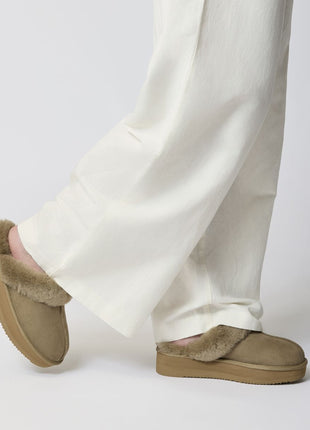 Plateau Slipper Kastanje 