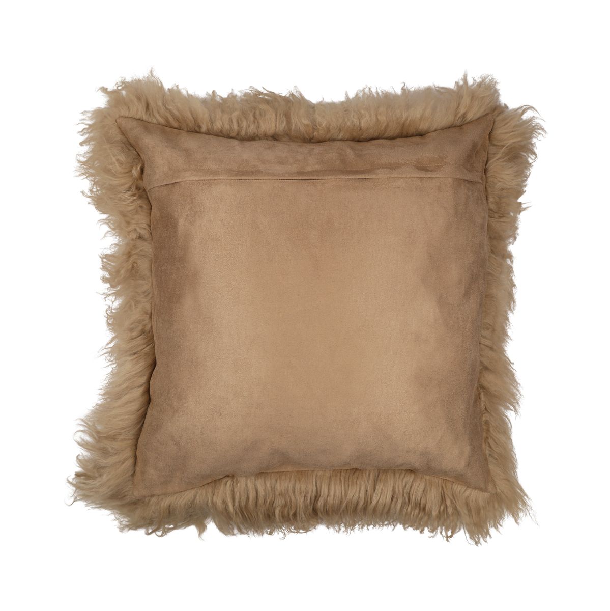 Lammeskindspude | Tibet | 50x50 cm Sand taupe