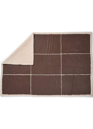 Addison Lammeskindstæppe | Double Face | Korthåret Brun / Beige