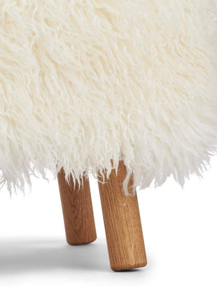 Emily fodskammel | Langhåret  Hvid