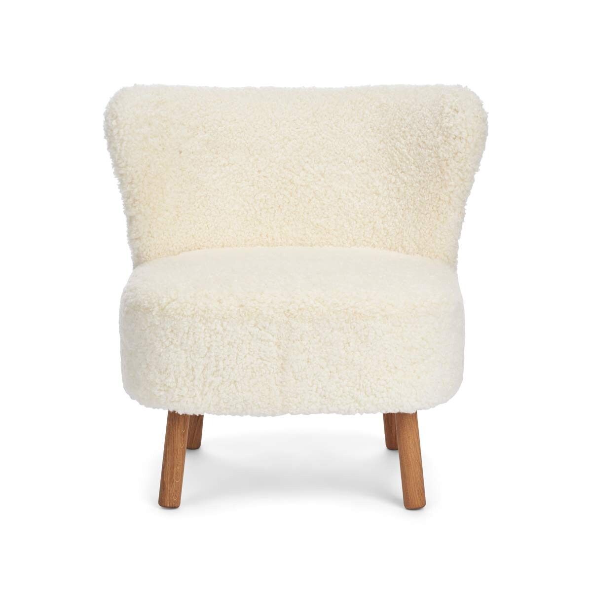 Emil Lounge Chair | Korthåret Hvid