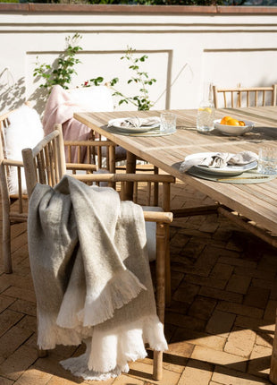 Uldtæppe | Mohair | 130x170 cm Lys Beige