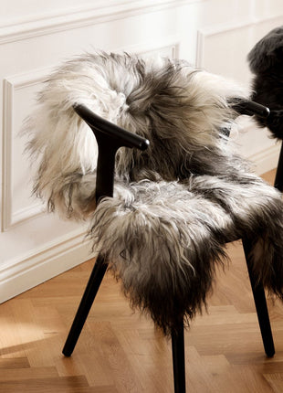 Lammeskind | Langhåret | Island | 100-120x60 cm Naturgrå